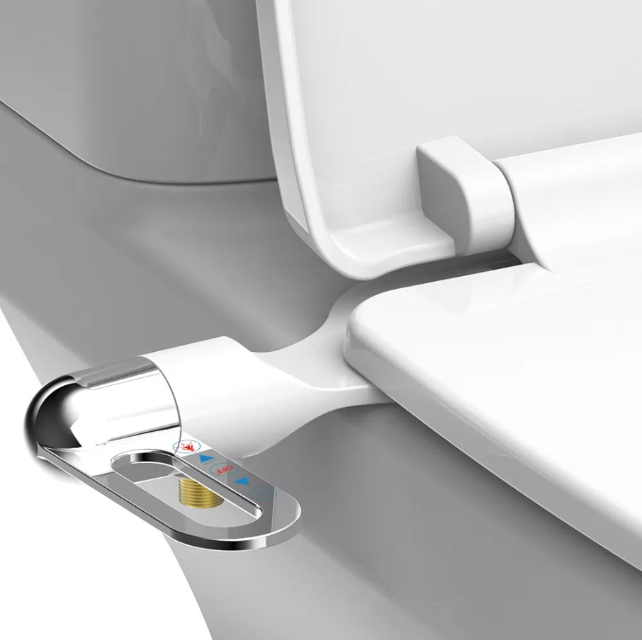 Kit bidet WC japonais non-électrique à fixer entre l'abattant et la cuvette  WClean Slim –