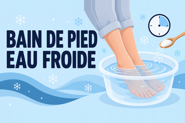 Bain de pied eau froide bienfaits : boost de circulation