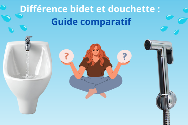 Différence bidet et douchette intime : guide comparatif