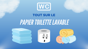 Papier toilette lavable - Motif feuilles - Objectif Zéro déchet