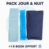 Pack Bain Dérivatif Jour et Nuit avec poches chaud-froid et un e-book offert