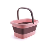 bassine bain de pied pliable rose