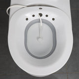 bidet portable avec pompe manuelle gris