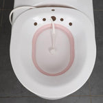 bidet portable avec pompe manuelle rose