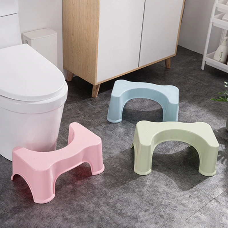 Tabouret de toilette pliant conçu pour soutenir une posture de toilette  correcte, Facile à nettoyer